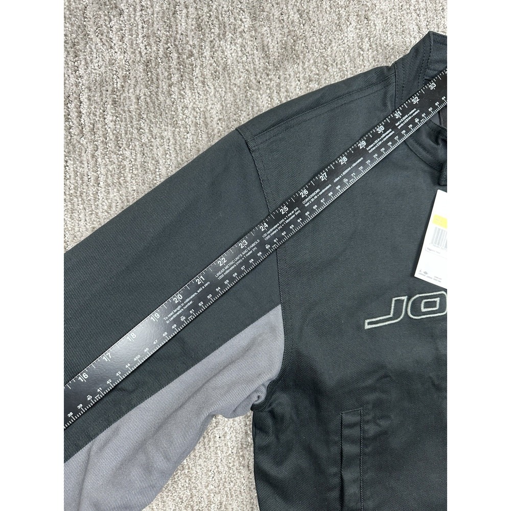 New Jordan Brooklyn Motorsport Jacket Black/Iron‎ Grey HV1048-010 Men's Small - Picture 10 of 13